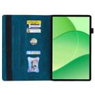 For OPPO Pad SE 11 2025 Splicing Shockproof Leather Tablet Case(Blue) - 3