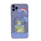 For iPhone 11 Pro Max Cartoon Pattern Protective Case with Holder(Dinosaur and Elephant) - 2