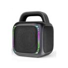 MS6K Portable RGB Dazzling Bluetooth Speaker Outdoor Karaoke Subwoofer, Style:No Mic(Black) - 1
