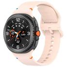 For Samsung Galaxy Watch8 Classic 46mm / Watch8 44mm / 40mm xDfind Stitched Solid Color Silicone Watch Band, Size:20mm(Pink) - 1
