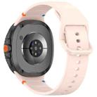 For Samsung Galaxy Watch8 Classic 46mm / Watch8 44mm / 40mm xDfind Stitched Solid Color Silicone Watch Band, Size:20mm(Pink) - 2