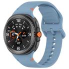 For Samsung Galaxy Watch8 Classic 46mm / Watch8 44mm / 40mm xDfind Stitched Solid Color Silicone Watch Band, Size:20mm(Blue) - 1