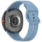 For Samsung Galaxy Watch8 Classic 46mm / Watch8 44mm / 40mm xDfind Stitched Solid Color Silicone Watch Band, Size:20mm(Blue) - 2