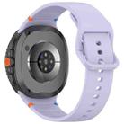 For Samsung Galaxy Watch8 Classic 46mm / Watch8 44mm / 40mm xDfind Stitched Solid Color Silicone Watch Band, Size:20mm(Purple) - 2