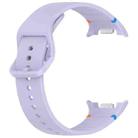 For Samsung Galaxy Watch8 Classic 46mm / Watch8 44mm / 40mm xDfind Stitched Solid Color Silicone Watch Band, Size:20mm(Purple) - 3