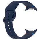 For Samsung Galaxy Watch8 Classic 46mm / Watch8 44mm / 40mm xDfind Stitched Solid Color Silicone Watch Band, Size:20mm(Midnight Blue) - 3