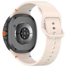 For Samsung Galaxy Watch8 Classic 46mm / Watch8 44mm / 40mm xDfind Stitched Solid Color Silicone Watch Band, Size:20mm(Starlight) - 2