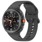 For Samsung Galaxy Watch8 Classic 46mm / Watch8 44mm / 40mm xDfind Stitched Solid Color Silicone Watch Band, Size:20mm(Cloud Shadow Grey) - 1