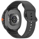 For Samsung Galaxy Watch8 Classic 46mm / Watch8 44mm / 40mm xDfind Stitched Solid Color Silicone Watch Band, Size:20mm(Cloud Shadow Grey) - 2