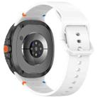 For Samsung Galaxy Watch8 Classic 46mm / Watch8 44mm / 40mm xDfind Stitched Solid Color Silicone Watch Band, Size:22mm(White) - 2
