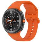 For Samsung Galaxy Watch8 Classic 46mm / Watch8 44mm / 40mm xDfind Stitched Solid Color Silicone Watch Band, Size:22mm(Orange) - 1