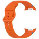 For Samsung Galaxy Watch8 Classic 46mm / Watch8 44mm / 40mm xDfind Stitched Solid Color Silicone Watch Band, Size:22mm(Orange) - 3
