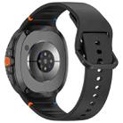 For Samsung Galaxy Watch8 Classic 46mm / Watch8 44mm / 40mm xDfind Stitched Solid Color Silicone Watch Band, Size:22mm(Black) - 2
