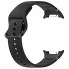 For Samsung Galaxy Watch8 Classic 46mm / Watch8 44mm / 40mm xDfind Stitched Solid Color Silicone Watch Band, Size:22mm(Black) - 3