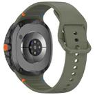 For Samsung Galaxy Watch8 Classic 46mm / Watch8 44mm / 40mm xDfind Stitched Solid Color Silicone Watch Band, Size:22mm(Army Green) - 2