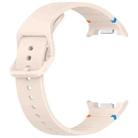 For Samsung Galaxy Watch8 Classic 46mm / Watch8 44mm / 40mm xDfind Stitched Solid Color Silicone Watch Band, Size:22mm(Starlight) - 3