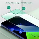 For iPhone 12 mini ROCK 2.5D Green Light Eye Protection Anti-blue Light Full Screen Tempered Glass Film - 2