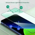 For iPhone 12 / 12 Pro ROCK 2.5D Green Light Eye Protection Anti-blue Light Full Screen Tempered Glass Film - 2