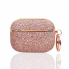 For AirPods 4 Electroplating Glitter Powder Wireless Earphone Protective Case(Rose Gold) - 1