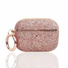 For AirPods Pro 2 Electroplating Glitter Powder Wireless Earphone Protective Case(Rose Gold) - 1