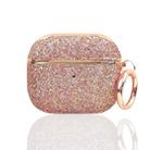 For AirPods 3 Electroplating Glitter Powder Wireless Earphone Protective Case(Rose Gold) - 1