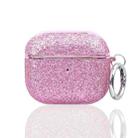 For AirPods 3 Electroplating Glitter Powder Wireless Earphone Protective Case(Pink) - 1