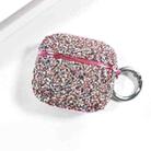 For AirPods 4 Electroplating Glitter Diamond Wireless Earphone Protective Case(Pink) - 1