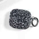 For AirPods 4 Electroplating Glitter Diamond Wireless Earphone Protective Case(Dark Blue) - 1