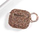 For AirPods 4 Electroplating Glitter Diamond Wireless Earphone Protective Case(Rose Gold) - 1
