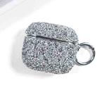 For AirPods 4 Electroplating Glitter Diamond Wireless Earphone Protective Case(Silver) - 1