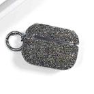 For AirPods Pro 2 Electroplating Glitter Diamond Wireless Earphone Protective Case(Black) - 1