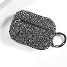 For AirPods Pro Electroplating Glitter Diamond Wireless Earphone Protective Case(Black) - 1