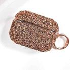 For AirPods Pro Electroplating Glitter Diamond Wireless Earphone Protective Case(Rose Gold) - 1