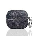 For Samsung Galaxy Buds 3 / 3 Pro Electroplating Glitter Powder Wireless Earphone Protective Case(Black) - 1