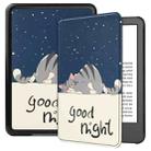 For Amazon Kindle 11th 2022 / 2024 Custer Texture Painted Voltage Leather Smart Tablet Case(Lazy Cat) - 1