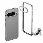 For Google Pixel 9 Pro XL Metal Frame Heat Dissipation Phone Case with Camera Guard Ring(Gray) - 1