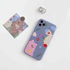 For iPhone 11 Cartoon Animal Pattern Protective Case(Gray) - 2