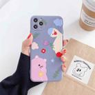 For iPhone 11 Pro Cartoon Animal Pattern Protective Case(Gray) - 1