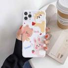 For iPhone 11 Pro Cartoon Animal Pattern Protective Case(White) - 1