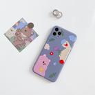 For iPhone 11 Pro Max Cartoon Animal Pattern Protective Case(Gray) - 2