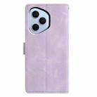 For Honor 400 Pro Global 160.8mm Triangles Embossed Leather Phone Case(Purple) - 3