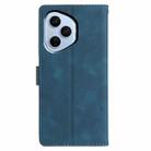 For Honor 400 Pro Global 160.8mm Triangles Embossed Leather Phone Case(Blue) - 3