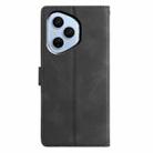 For Honor 400 Pro Global 160.8mm Triangles Embossed Leather Phone Case(Black) - 3