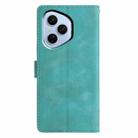 For Honor 400 Pro Global 160.8mm Triangles Embossed Leather Phone Case(Green) - 3