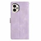 For Honor 400 Global 156.5mm Triangles Embossed Leather Phone Case(Purple) - 3