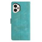 For Honor 400 Global 156.5mm Triangles Embossed Leather Phone Case(Green) - 3