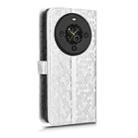 For Fossibot S3 Pro Honeycomb Dot Texture Leather Phone Case(Silver) - 3