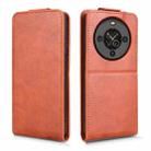 For Fossibot S3 Pro Magnetic Vertical Flip Leather Phone Case with Buckle(Brown) - 2