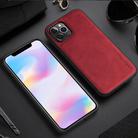 For iPhone 12 mini X-level Earl III Series Leather Texture Ultra-thin All-inclusive Soft Case(Red) - 1