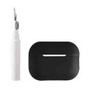 For AirPods Pro 2 Silicone Earphone Protective Case with Cleaning Pen(Black) - 1